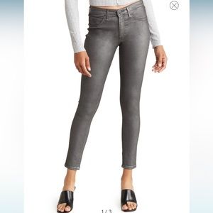AG Farrah Ankle Skinny Silver Wax Jean